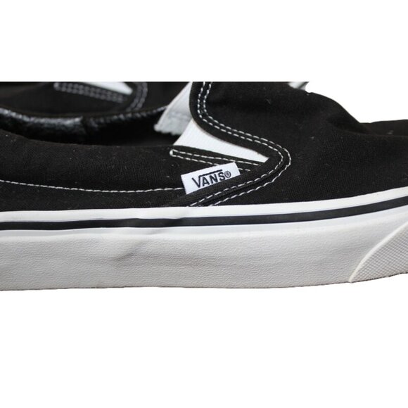 VANS Classic Canvas Skateboard Slip-On Shoes, Black Unisex - Size M9.5/W11 - Picture 6 of 14